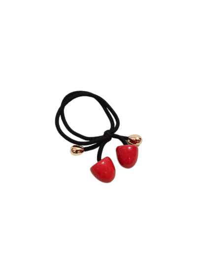 Pair Of 3 Cherry Bead Hair Tie | HIJABONE | H1AA015
