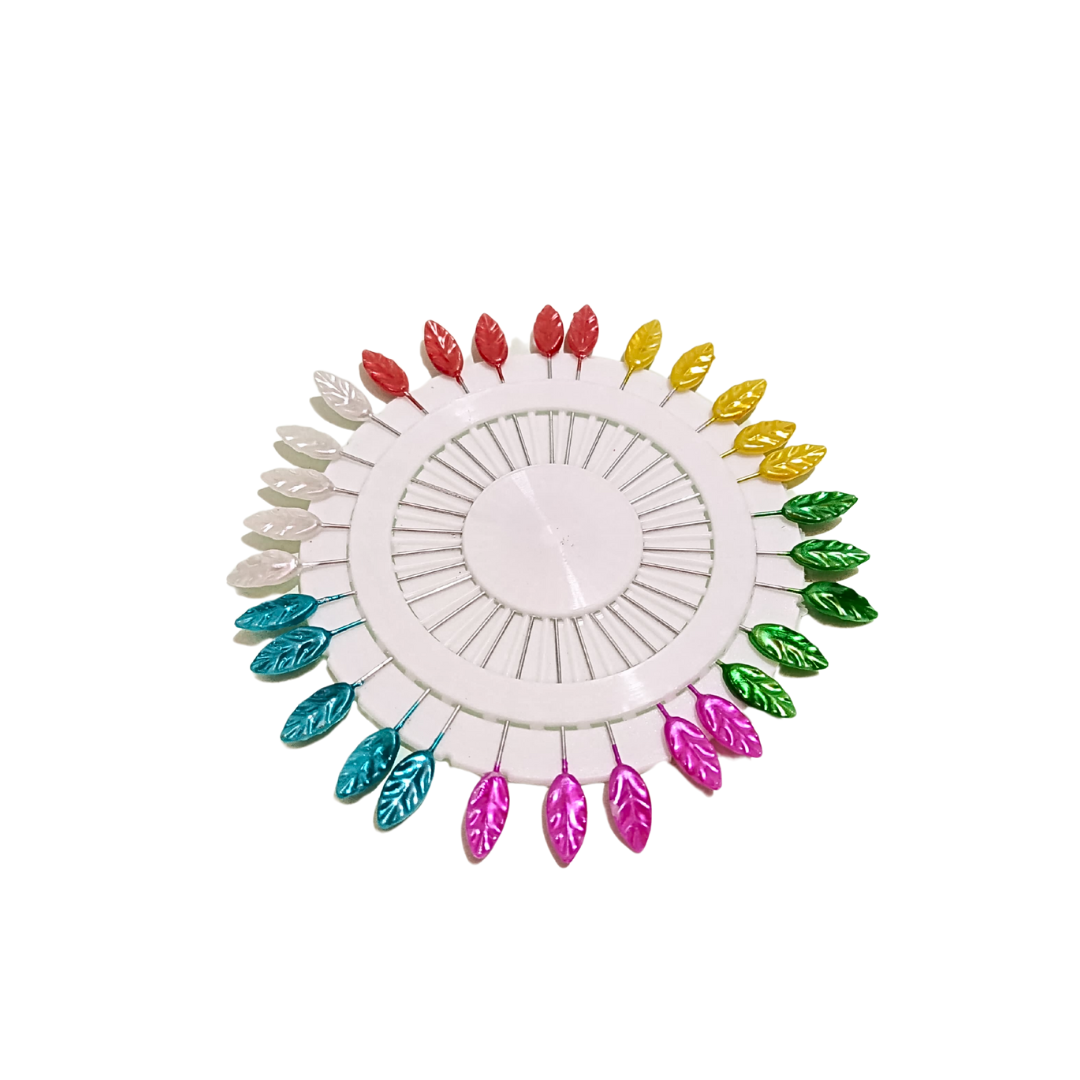 Packet Leaf Shape Large Hijab Pins | HIJABONE | H1AA019 - Image 4