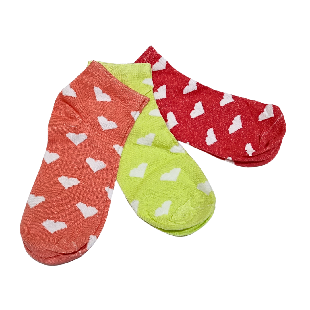 Heart Pattern Ankle Socks | HIJABONE | H1S001