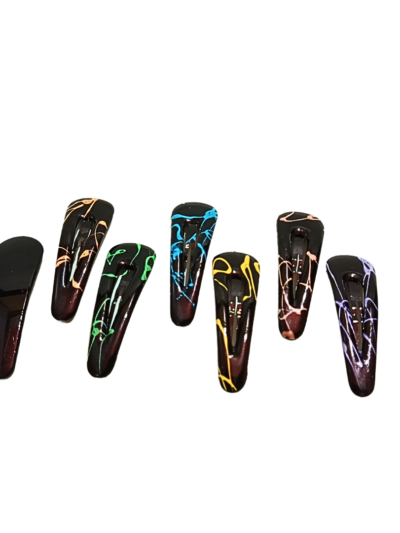 Pair Of 2 Vibrant Multicolour Hair Clip Pins | HIJABONE | H1AA020