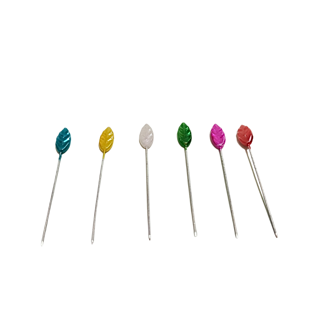 Packet Leaf Shape Large Hijab Pins | HIJABONE | H1AA019 - Image 3