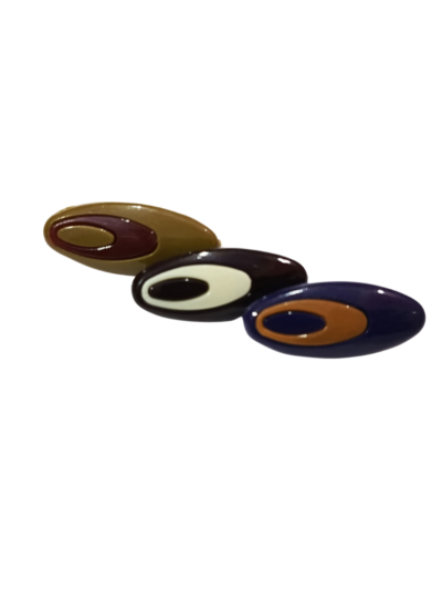 Pair Of 3 Multicolour Oval Bead Hair Hijab Pins | HIJABONE | H1AA021