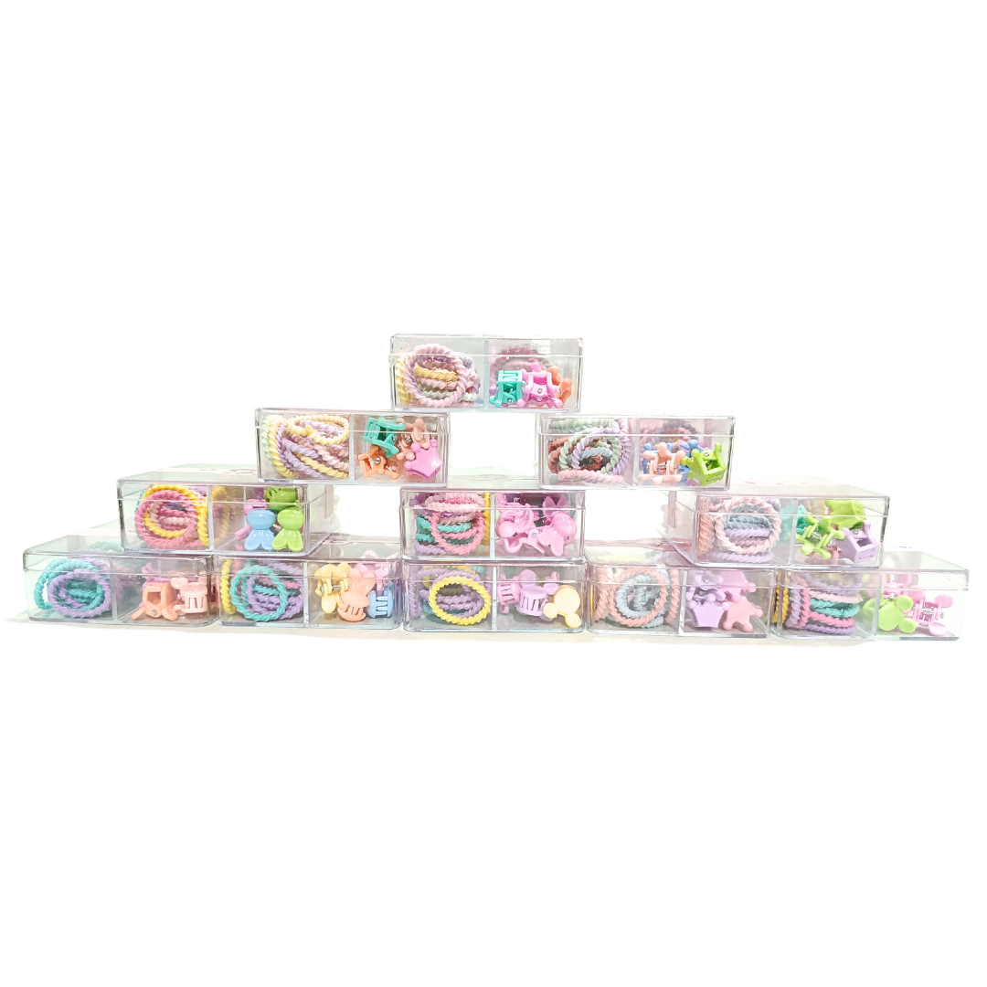 Pastel Hair Claw & Twisted Hair Tie Set | HIJABONE | H1AA005 - Image 3