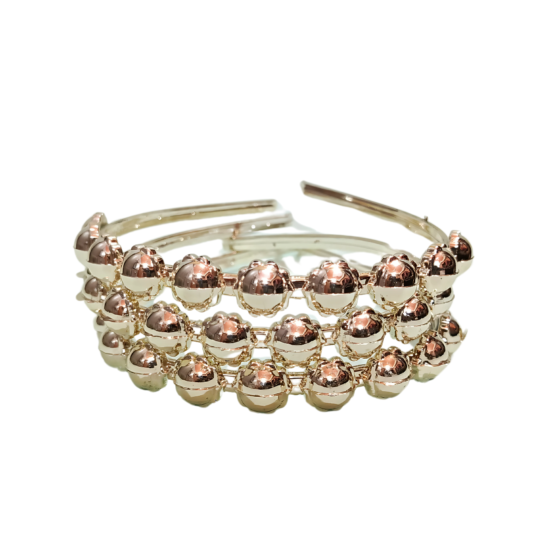 Classic Metallic Beaded Hairband | HIJABONE | H1AA007 - Image 3
