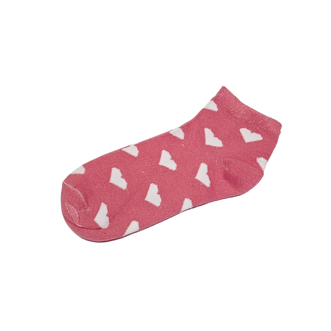 Heart Pattern Ankle Socks | HIJABONE | H1S001 - Image 2