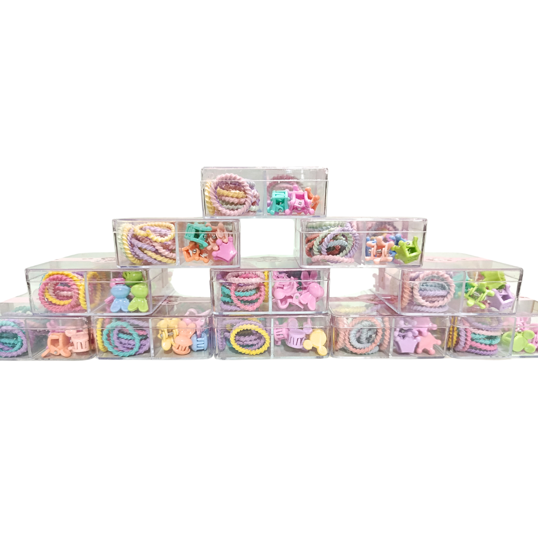 Pastel Hair Claw & Twisted Hair Tie Set | HIJABONE | H1AA005 - Image 5