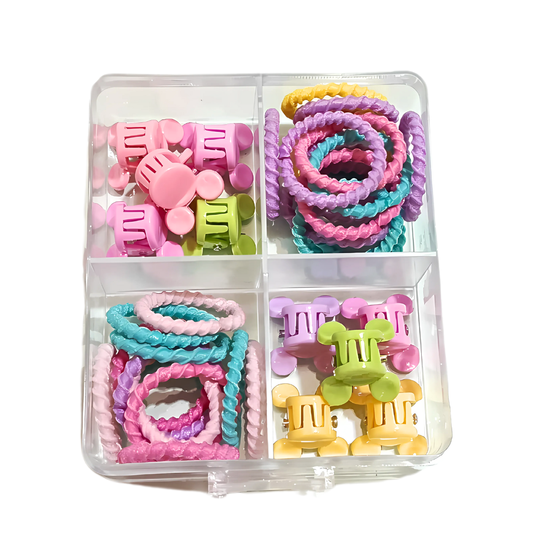 Pastel Hair Claw & Twisted Hair Tie Set | HIJABONE | H1AA005 - Image 2