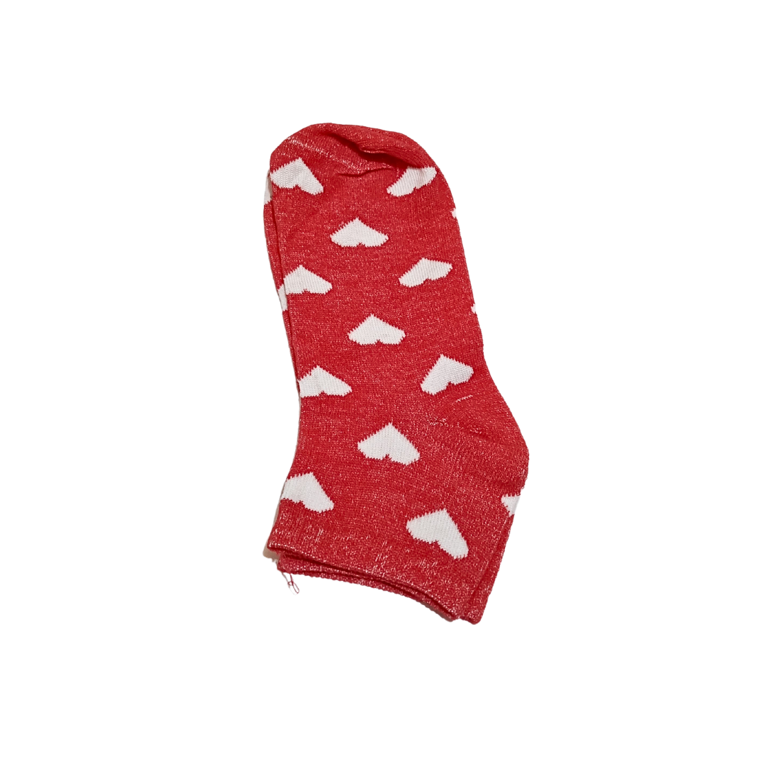 Heart Pattern Ankle Socks | HIJABONE | H1S001 - Image 4