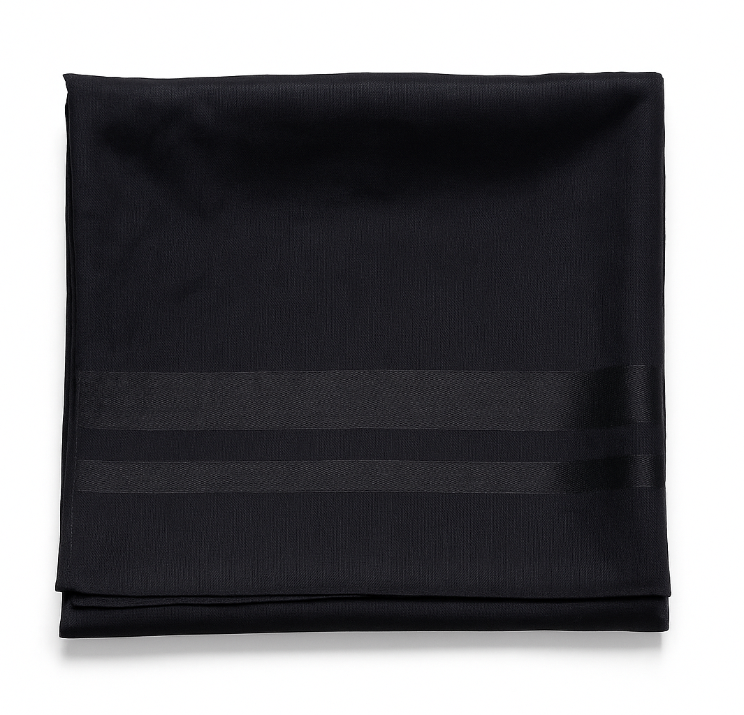 Printed Lawn Black Hijab - HijabOne